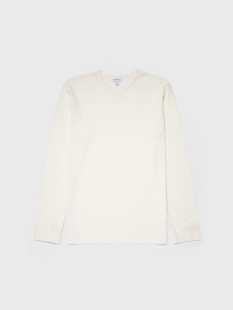 Sunspel Long Sleeve Waffle T‑shirt
