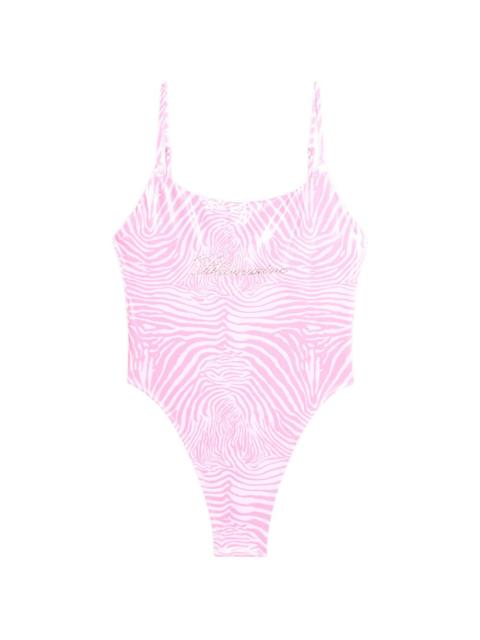 Blumarine zebra-print swimsuit