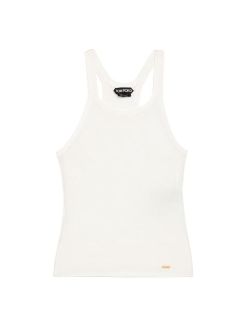 silk knitted tank top