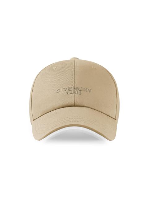 Givenchy Men's Paris Embroidered Cap in Cotton - Beige