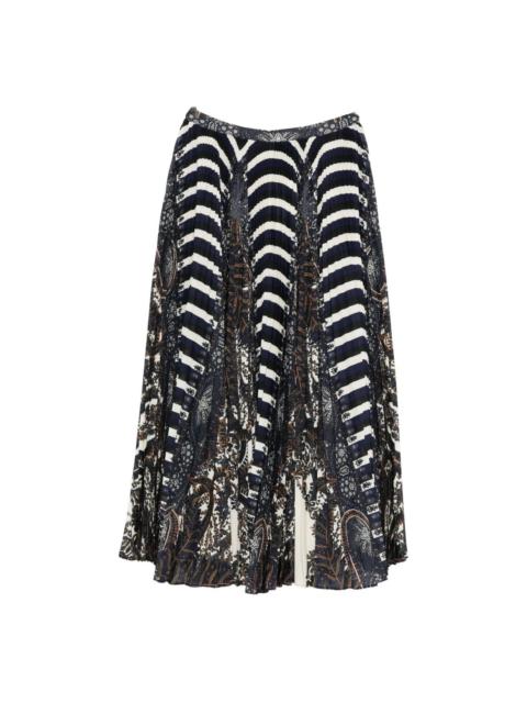 ULLA JOHNSON SHAYNA PLEATED MIDI SKIRT