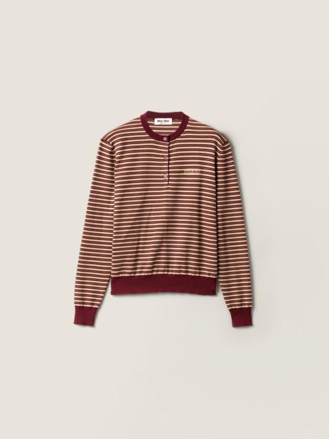 Miu Miu Striped wool sweater