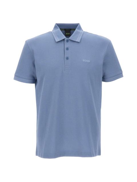 BOSS Paddy embroidered pique polo shirt