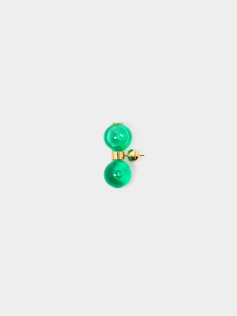 CLESSIDRA EARRINGS / gold & green