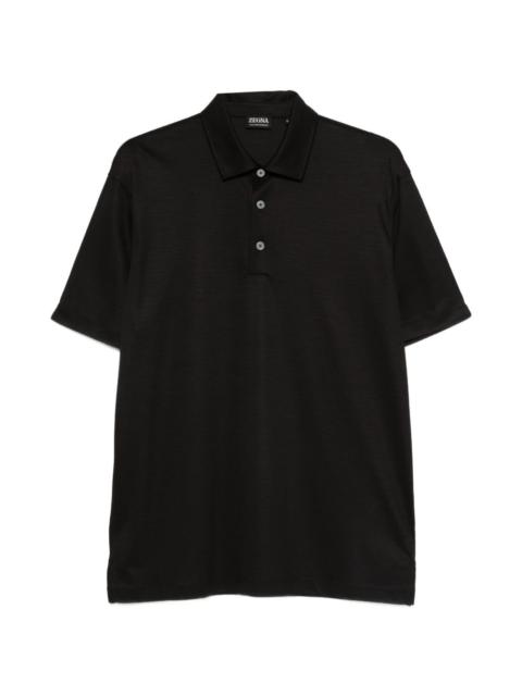 ZEGNA buttoned wool polo shirt