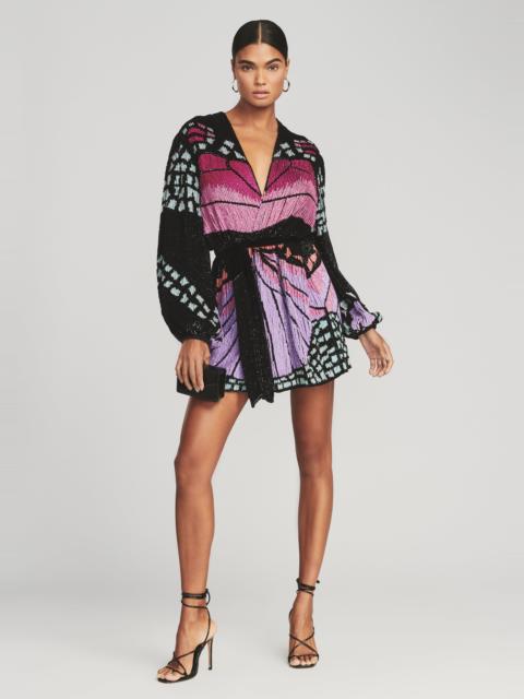 RETROFÊTE GABRIELLE SEQUIN BUTTERFLY ROBE