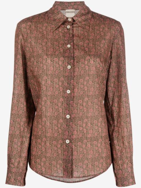massimo alba floral-print shirt