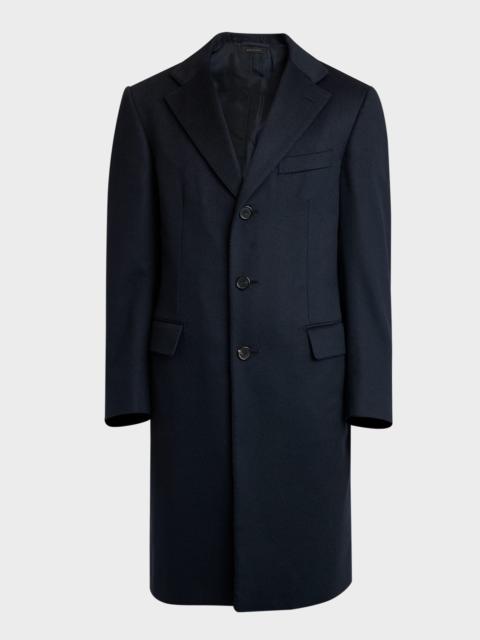 Brioni Men's Solid Wool Topcoat