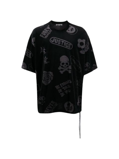 mastermind JAPAN skull-print round-neck T-shirt