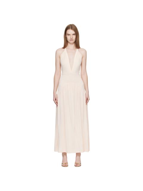 AYA MUSE Off White Ola Midi Dress