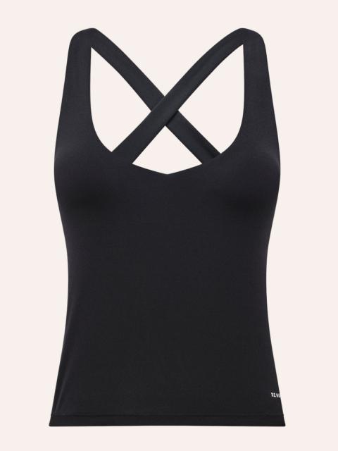 P.E NATION SIGNATURE KEYHOLE TANK IN BLACK