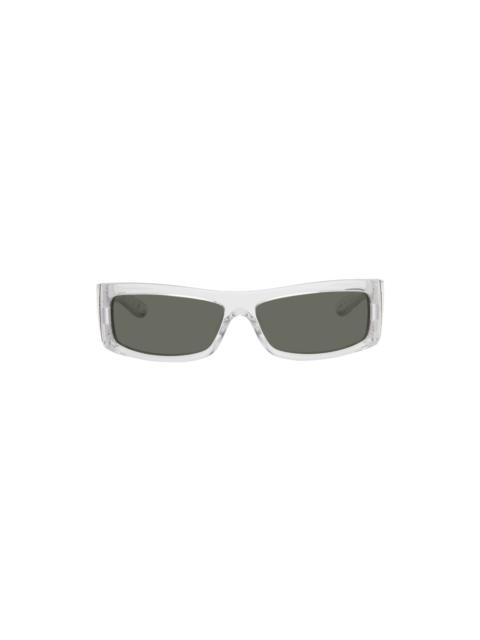 GUCCI Transparent Rectangular Sunglasses