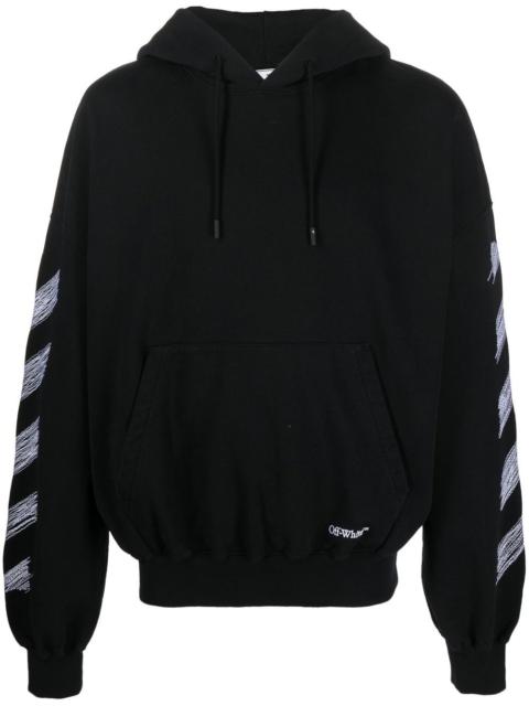 Off-White Scribble Diag-print cotton hoodie