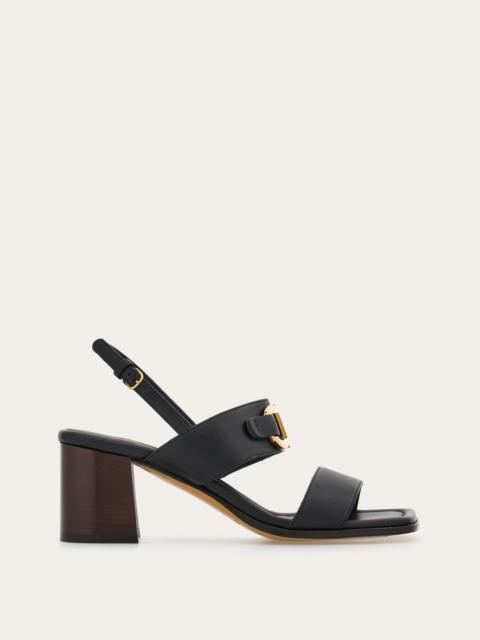 FERRAGAMO Sandal with Gancini ornament