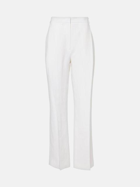 TOVE Gabrielle linen wide-leg pants