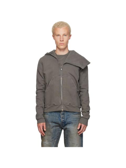 Rick Owens DRKSHDW Gray Tower Mountain Hoodie