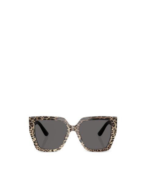 Dolce & Gabbana leopard square sunglasses