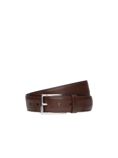 Elongated buckle belt
Nevada Leather Ebony
