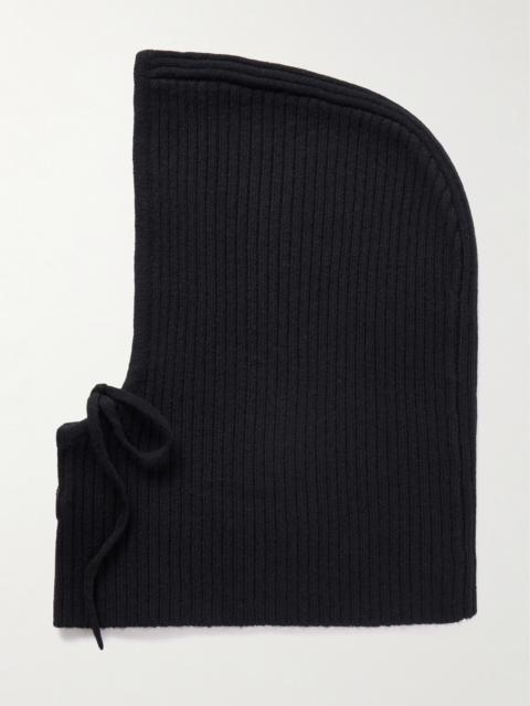 Yves Salomon Ribbed Wool And Cashmere-blend Snood