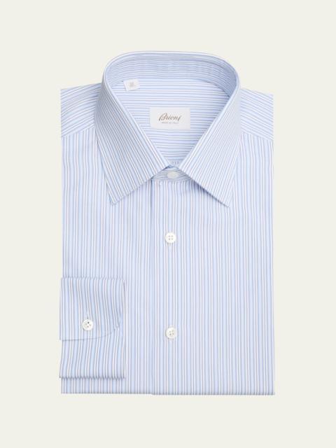 Men's Cotton Multi-Stripe Dress Shirt