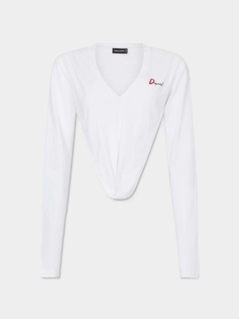 DSQUARED2 DEEP CUT JUST RIGHT FIT T-SHIRT