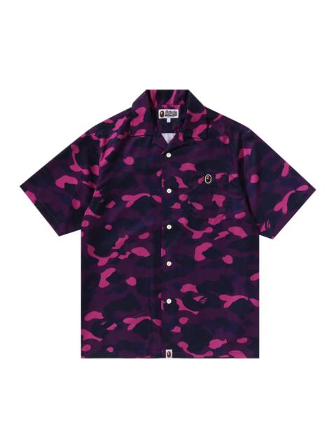 A BATHING APE® BAPE Color Camo Ape Head One Point Shirt 'Purple'