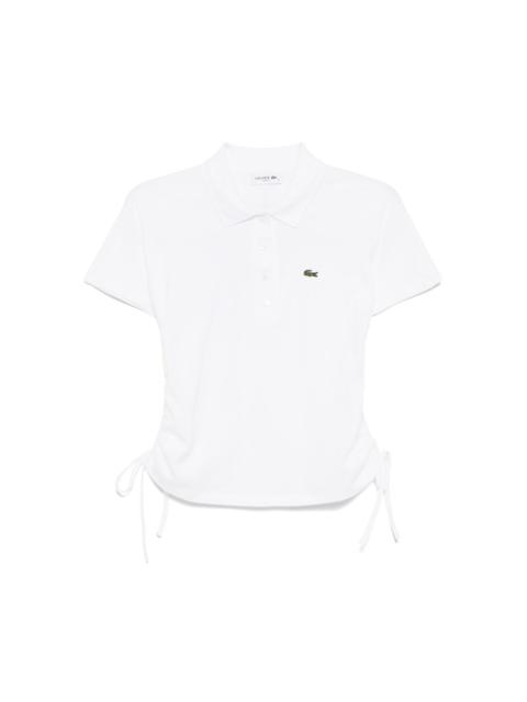 LACOSTE adjustable piqué polo top