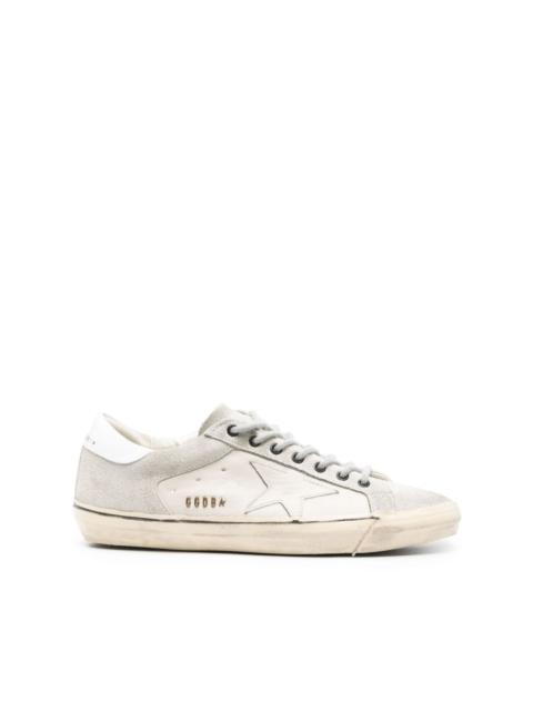 Super-Star distressed leather sneakers