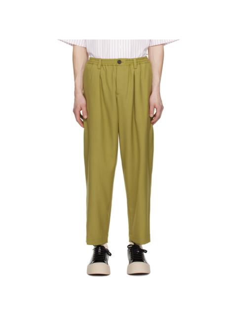 Marni Khaki Drawstring Trousers