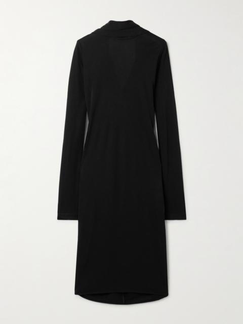 TOTEME Cape-effect Jersey Midi Dress