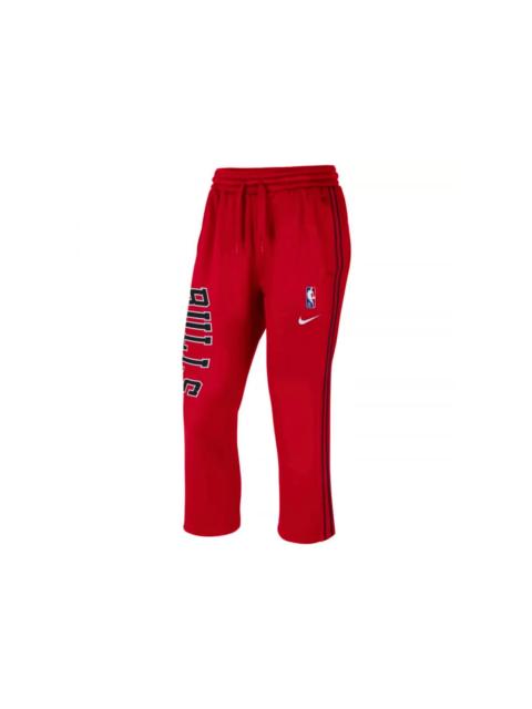 Nike Nike NBA Women's Chicago Bulls Courtside Fleece Mid Calf Length Pants Red