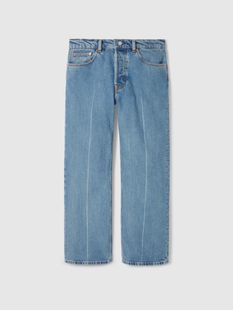 Denim cropped pant