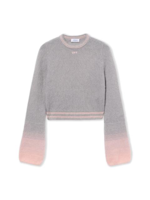 Off-White Arrow Mohair Degrade Crewneck