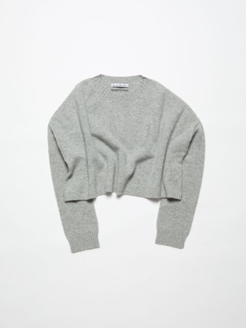 Jumper wool cashmere - Grey Melange