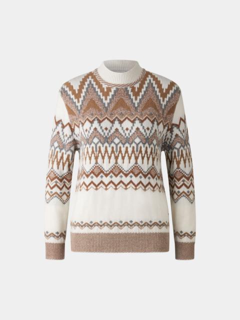 BOGNER Avena Sweater in Off-white/Brown