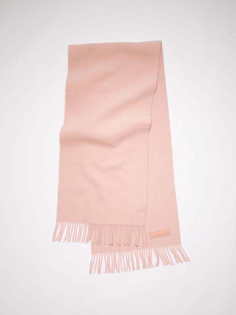 Acne Studios Wool scarf pink label - Pink