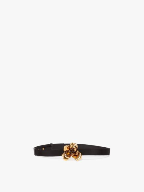Victoria Beckham Exclusive Flower Belt In Black And Gold