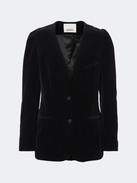 Isabel Marant Fereole cotton velvet blazer
