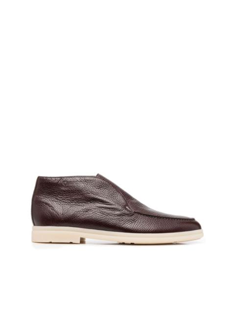 Church's slip-on pebble-leather boots