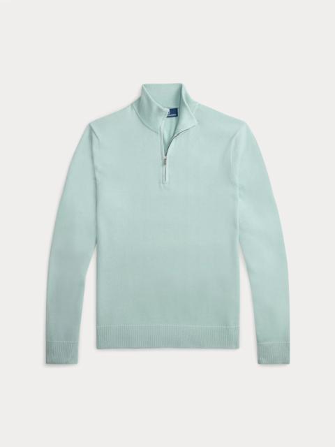 Polo Ralph Lauren Cotton Quarter-Zip Mockneck Sweater