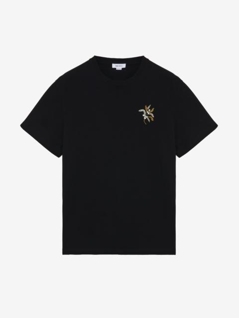 Jewelled Mistletoe Embroidery T-shirt