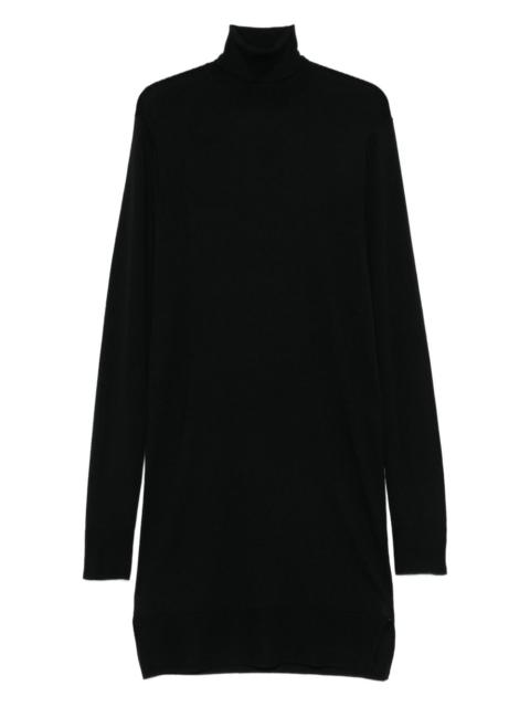 turtleneck midi dress