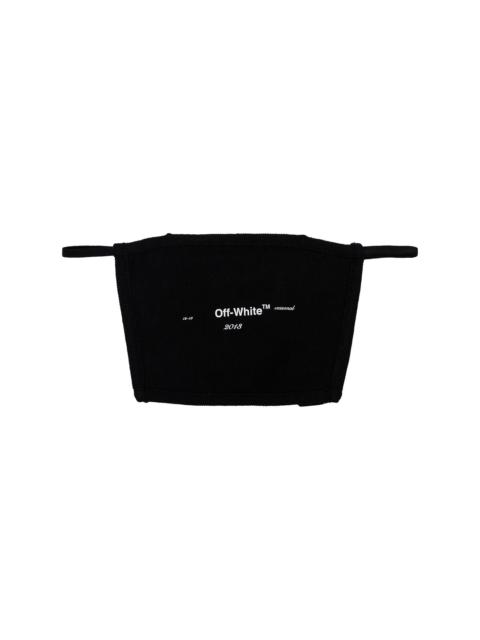 Off-White logo print face mask