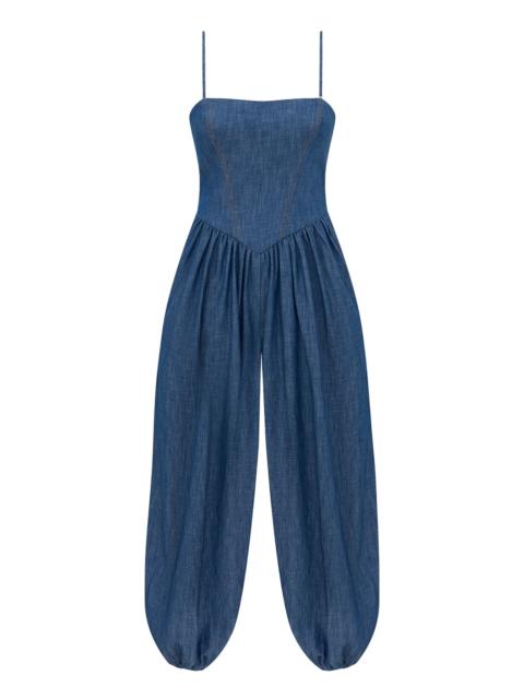Zimmermann ECHO DENIM JUMPSUIT