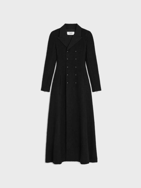 CELINE double-breasted coat IN wool natté