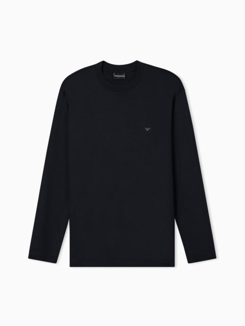 LYOCELL-BLEND JERSEY JUMPER