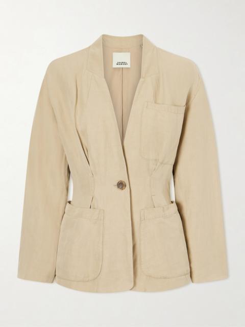 Isabel Marant Soraya Linen And Silk-blend Blazer