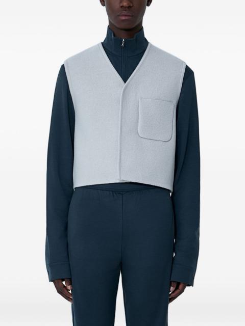 RIER patch-pocket V-neck gilet