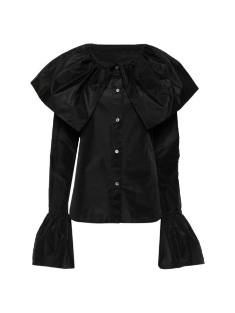 Yohji Yamamoto taffeta blouse