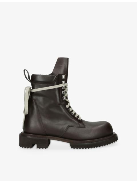 Rick Owens Low Army Gabe Leather Ankle Boots
